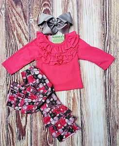 Pink and Grey Kaleidoscope - Momma G's Children's Boutique, Screen Printing, Embroidery & More