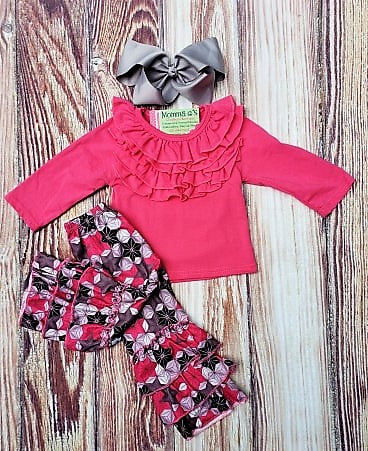 Pink and Grey Kaleidoscope - Momma G's Children's Boutique, Screen Printing, Embroidery & More