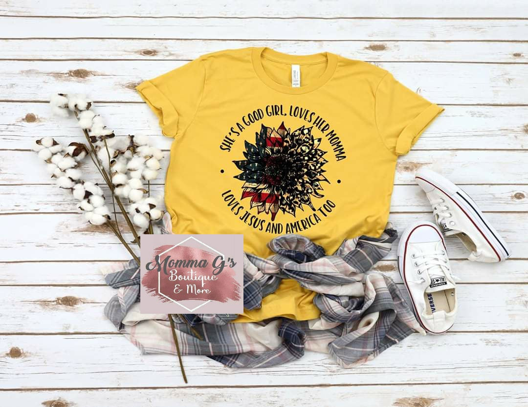 Loves her Momma T-shirt - Momma G's Children's Boutique, Screen Printing, Embroidery & More