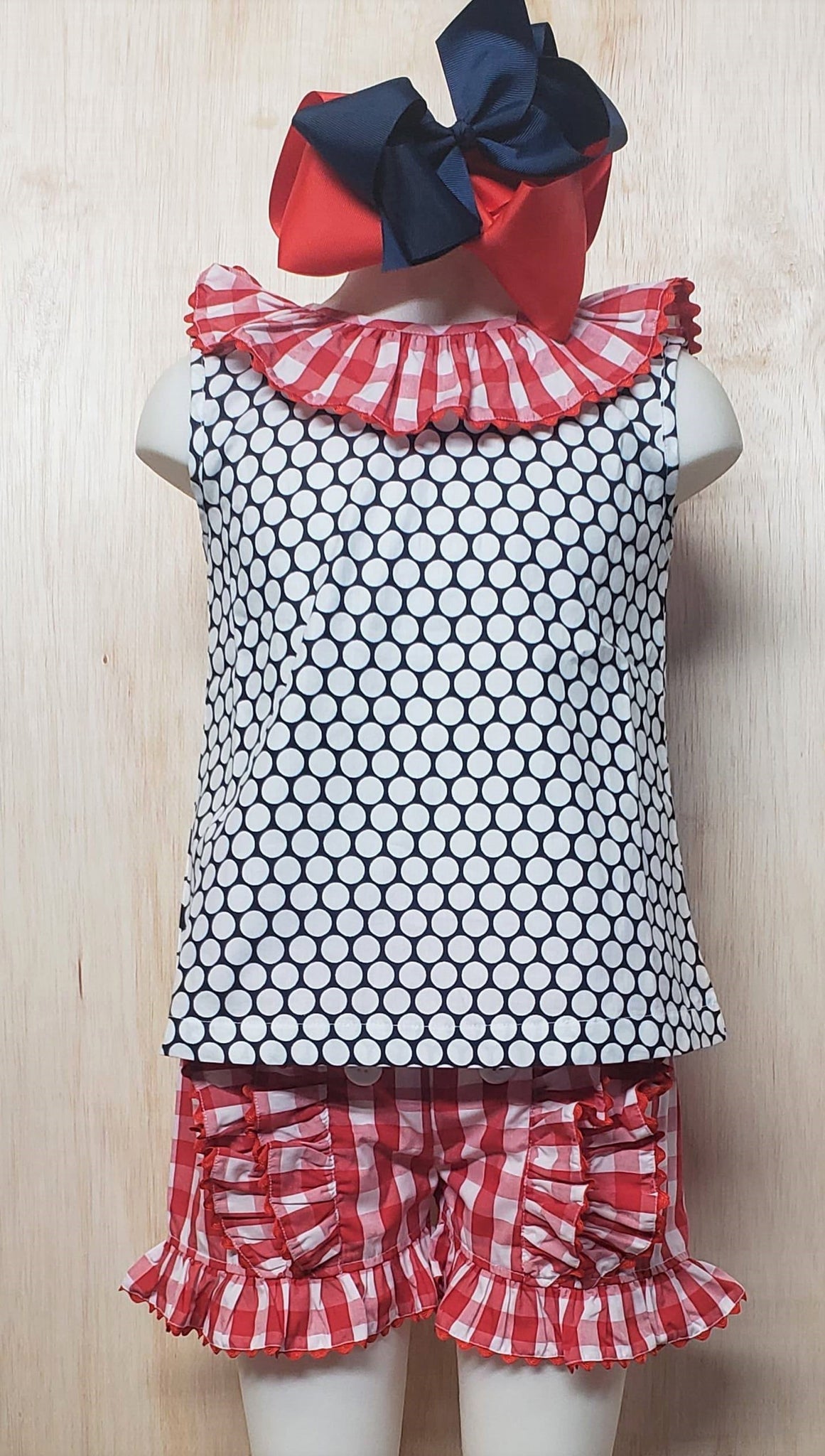 Red White and Blue Bow Set - Momma G's Children's Boutique, Screen Printing, Embroidery & More