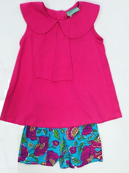 Turquoise Jewel Short Set - Momma G's Children's Boutique, Screen Printing, Embroidery & More