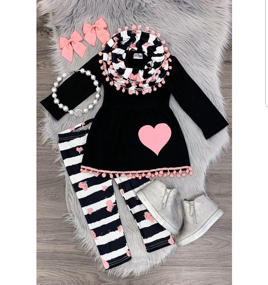 Heart Fringe - Momma G's Children's Boutique, Screen Printing, Embroidery & More