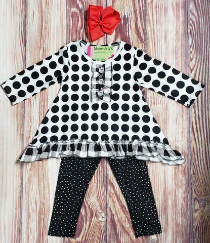 Black Dot Delight - Momma G's Children's Boutique, Screen Printing, Embroidery & More